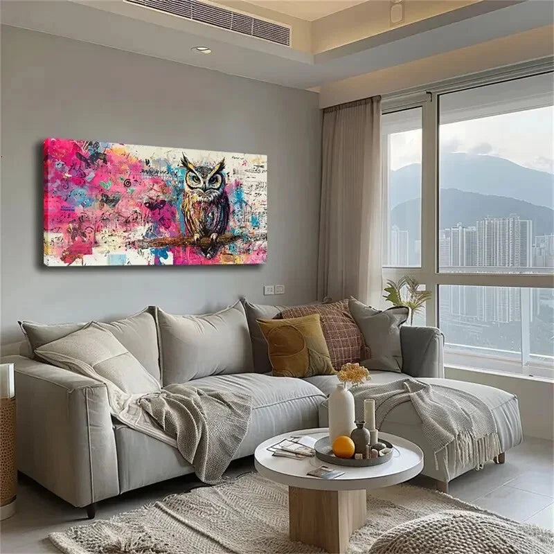 Multicolor Abstract Background Wall Art Canvas Office Home Room Framed 120x60cm