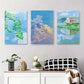 3pcs Vibrant Sky, Clouds & Greenery, Tranquil Metal Print Ready to Hang Art