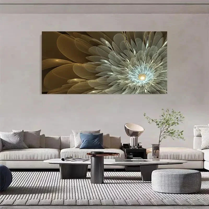 Fantasy Lotus Blooming Lotus Wall Art Canvas Office Home Room Framed 120x60cm