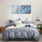 3pcs Abstract Marble Grain Metal Print Ready to Hang Art