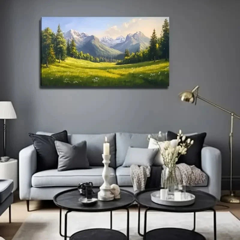 Beautiful Outdoor Landscape Wall Art Canvas Office Home Room Framed 80x45cm