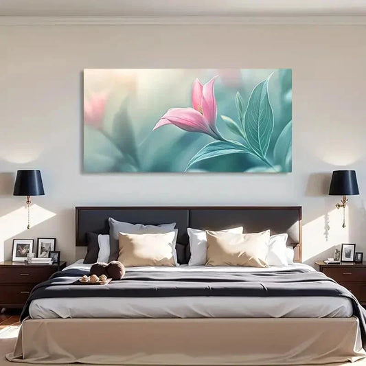 Camellia Decorative Artwork Wall Art Canvas Office Home Room Framed 120x60cm