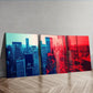 3pcs Geometric city, Painting  Wall Art Set Canvas Framed 40x60cm - High Quality Print 100% Australian Made Wall Canvas Ready to Hang