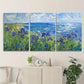 3pcs Flower and Seascape Paintings Metal Print Ready to Hang Art