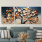 3pcs Blue &amp; White Gradient Background, Metal Print Ready to Hang Art
