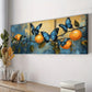 3pcs Beautiful Blue Butterflies & Orange Perfect Wall Art Set Canvas Framed 40x60cm - High Quality Print 100% Australian Made Wall Canvas Ready to Hang