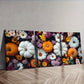 3pcss  Art Deco Style Pumpkin and Floral  Wall Art Set Canvas Framed 40x60cm - High Quality Print 100% Australian Made Wall Canvas Ready to Hang