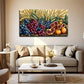 Vibrant Grape Design Decor Wall Art Canvas Office Home Room Framed 80x45cm