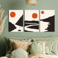 3pcs Abstract Mountain and River Scenery Metal Print Ready to Hang Art
