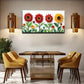 Cute Sunflowers & Green Leaves Wall Art Canvas Office Home Room Framed 120x60cm