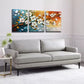 3pcs Triple-Panel Night Scene Canvas Framed 40x60cm - High Quality Print 100% Australian Made Wall Canvas Ready to Hang