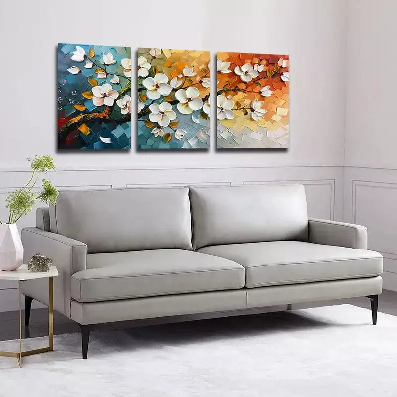 3pcs Triple-Panel Night Scene Canvas Framed 40x60cm - High Quality Print 100% Australian Made Wall Canvas Ready to Hang