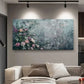 Large Pink Roses & Greenery Wall Art Canvas Office Home Room Framed 120x60cm