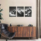 3pcs Black and White Landscape Metal Print Ready to Hang Art
