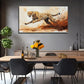Fierce Leopard Murals Wall Art Canvas Office Home Room Framed 120x60cm