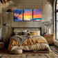 3pcs   Coastal Beach Scene Oil Painting Wall Art Set Canvas Framed 40x60cm - High Quality Print 100% Australian Made Wall Canvas Ready to Hang