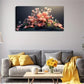 Modern Black & White Blooming Wall Art canvas office home room framed 120x60cm