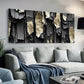 Textured Brushstroke Design Wall Art Canvas Office Home Room Framed 120x60cm