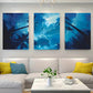 3pcs Abstract Charming Illustrations Metal Print Ready to Hang Art