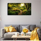 Tranquil Nature Scene Flowers Wall Art Canvas Office Home Room Framed 120x60cm