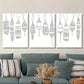 3pcs Nautical Buoy Art Deco Metal Print Ready to Hang Art