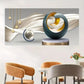 Modern Abstract Rings Wall Art wall canvas office home room framed 120x60cm