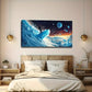 Abstract Human Ice Modern Wall Art Canvas Office Home Room Framed 120x60cm
