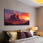 Vibrant Orange Sky Sunset Wall Art Canvas Office Home Room Framed 120x60cm