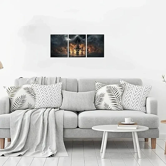 3pcs Pirate Sailboat Seascape Metal Print Ready to Hang Art