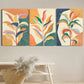 3pcs Bohemian Style Tropical Jungle Leaf Botanical Metal Print Ready to Hang Art