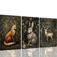 3pcs William Morris Animal Canvas Framed 40x60cm - High Quality Print 100% Australian Made Wall Canvas Ready to Hang