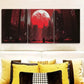 3pcs  The Moon Over the City  Wall Art Set Canvas Framed 40x60cm - High Quality Print 100% Australian Made Wall Canvas Ready to Hang