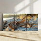 3pcs   Modern Beach Landscape  Wall Art Set Canvas Framed 40x60cm - High Quality Print 100% Australian Made Wall Canvas Ready to Hang