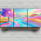 3pcs Colorful Valley Lake Fantasy Metal Print Ready to Hang Art
