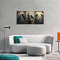3pcs Aesthetic Display Crow Print Animal Portrait Metal Print Ready to Hang Art