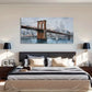 Abstract New York City Skyline Wall Artc Canvas Office Home Room Framed 80x45cm