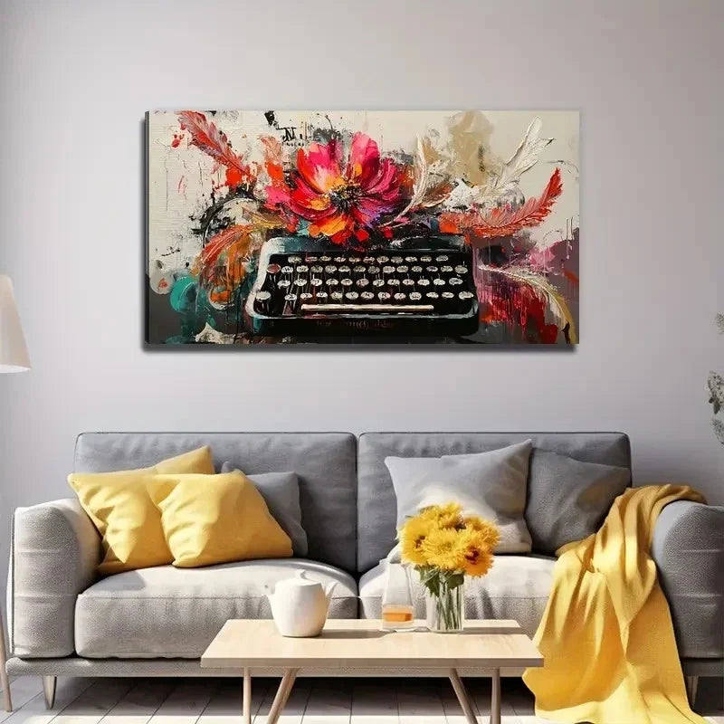 Antique Objects Perfect Wall Art Canvas Office Home Room Framed 120x60cm