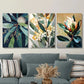 3pcs Abstract Floral Oil Painting Style Metal Print Ready to Hang Art