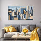 Abstract Building Perfect Wall Art Canvas Office Home Room Framed 120x60cm