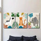 3pcs Zebra and lion elephant, Metal Print Ready to Hang Art