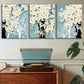 3pcs Spring Summer Floral Landscape Metal Print Ready to Hang Art