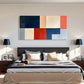 Abstract Minimalist Geometric Wall Art Canvas Office Home Room Framed 120x60cm