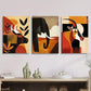 3pcs Modern Abstract Cartoon Animal Metal Print Ready to Hang Art