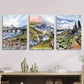 3pcs Mountains, River &amp; Nature Landscape Metal Print Ready to Hang Art