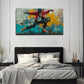 Vibrant Dancer In Red Jacket Wall Art Canvas Office Home Room Framed 120x60cm