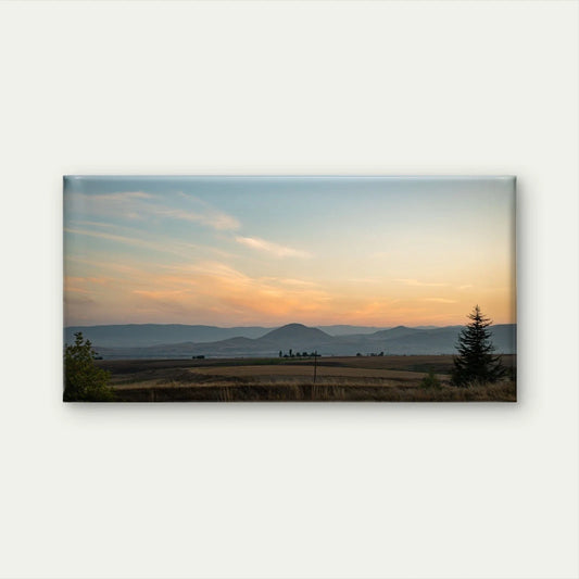 Sunset Mountain Landscape Wall Art Canvas Office Home Framed 80x45cm