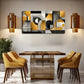 Abstract Décor Black White Wall Art Canvas Office Home Room Framed 120x60cm