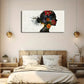 Natural Flowers Blend Human Wall Art Canvas Office Home Room Framed 120x60cm
