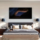 Night Sky And Rock Formation Wall Art Canvas Office Home Room Framed 120x60cm