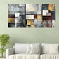 Modern Geometric Abstract Décor Wall Art Canvas Office Home Room Framed 120x60cm